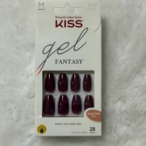Kiss Gel Fantasy Nails - Elegant Burgundy
